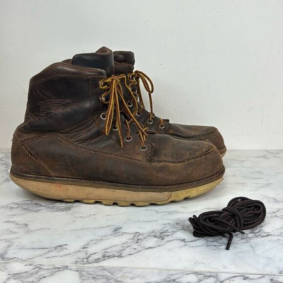 Red Wing Brown Moc Boots 8 - Picture 1 of 8